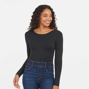 Spanx: XS Suit Yourself Long Sleeve Scoop Neck Bodysuit